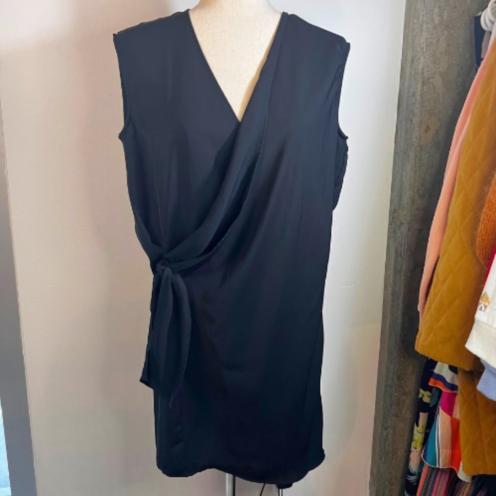 ALL SAINTS Black Aurie Dress Size Size 6 - Picture 3 of 10